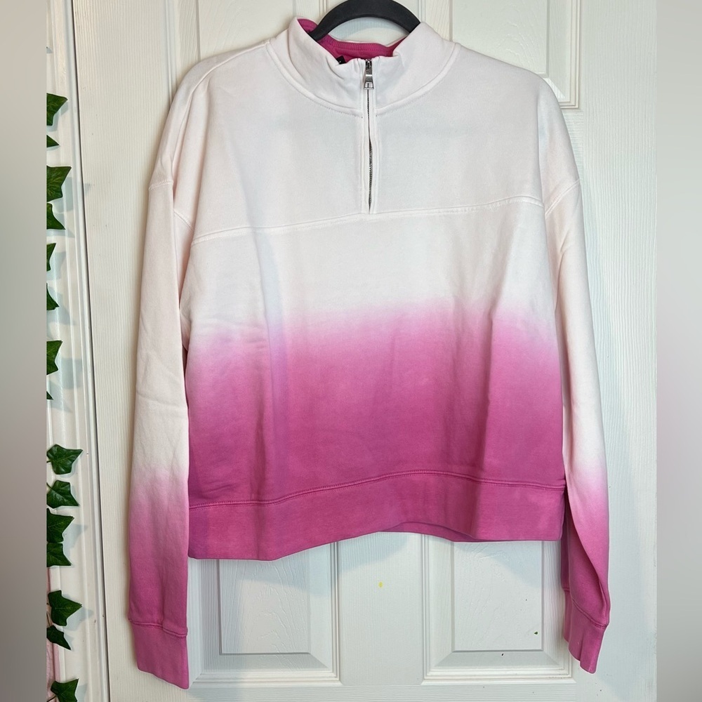 PELOTON PLUS quarter zip pullover sweatshirt NWT - image 4